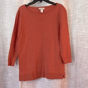 Medium sized, three quarter sleeve Loft sweater